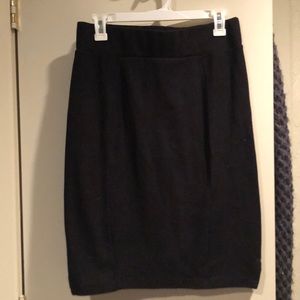 Hurley black knit pencil skirt